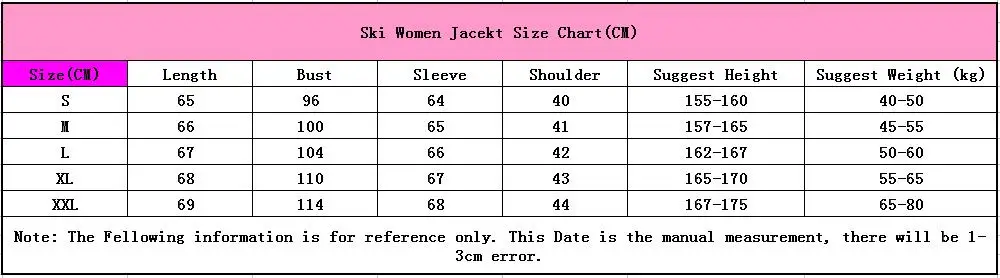 WJ15 Size