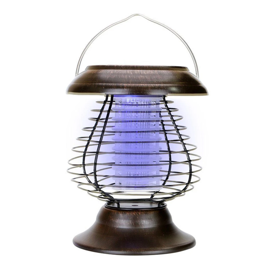

Free Shipping Solar System Lamp Durable Retro Style Solar Light Rechargeable Hand-Held Lamp UV For Mosquito Killer