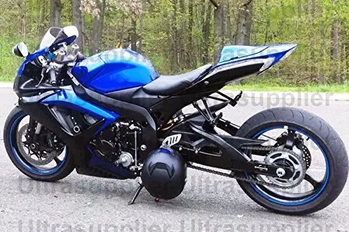 

Matte Black w/ Blue Full Body Motorcycle Injection Fairing Kit Bodywork for 2006-2007 Suzuki GSXR GSX-R 600 750 Complete Molding