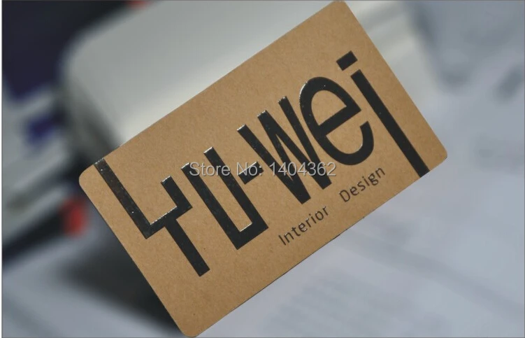 500pcs Specialty Paper -350g Kraft paper Business Cards Business Card Printing visit card