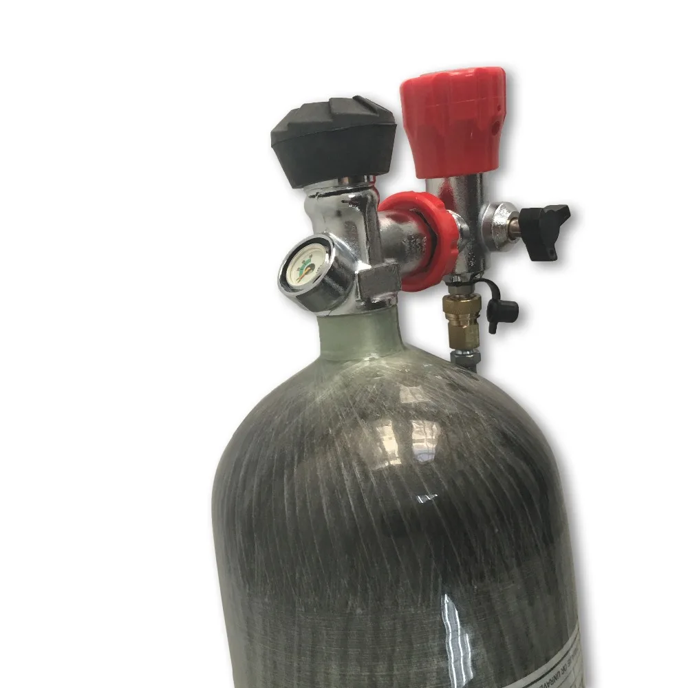 AC168301 rifle compressed air pcp condor paintball tank 6.8L high pressure 4500psi with gauge valve station ACECARE