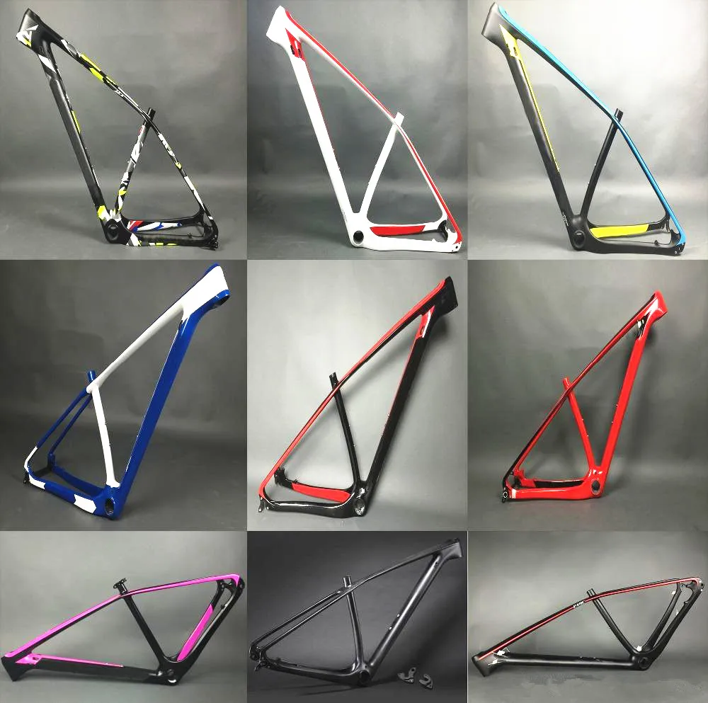 

650B Through the shaft 142*12 Full mtb carbon fiber frame mtb frame 29er 27.5er BB30 BSA Carbon Bicycle Frame