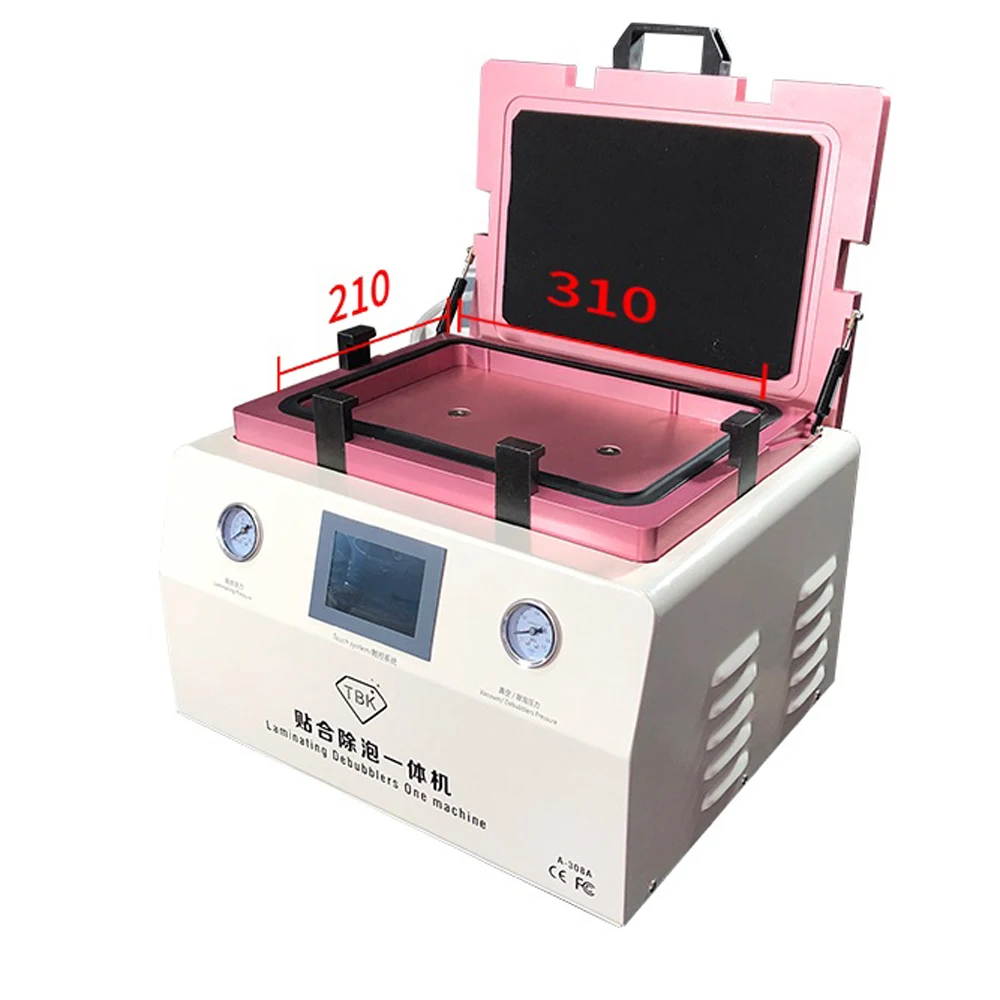 TBK-308A 15 Inch LCD Touch Screen Automatic Bubble Removing Machine OCA Vacuum Laminating Machine With Automatic lock Gas