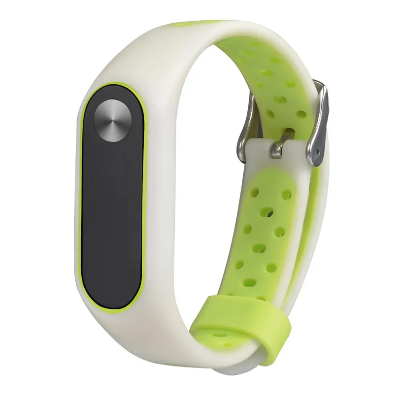 

New Wrist Band Lightweight Ventilate Luminous TPE Soft Strap WristBand For XIAOMI MI Band 2