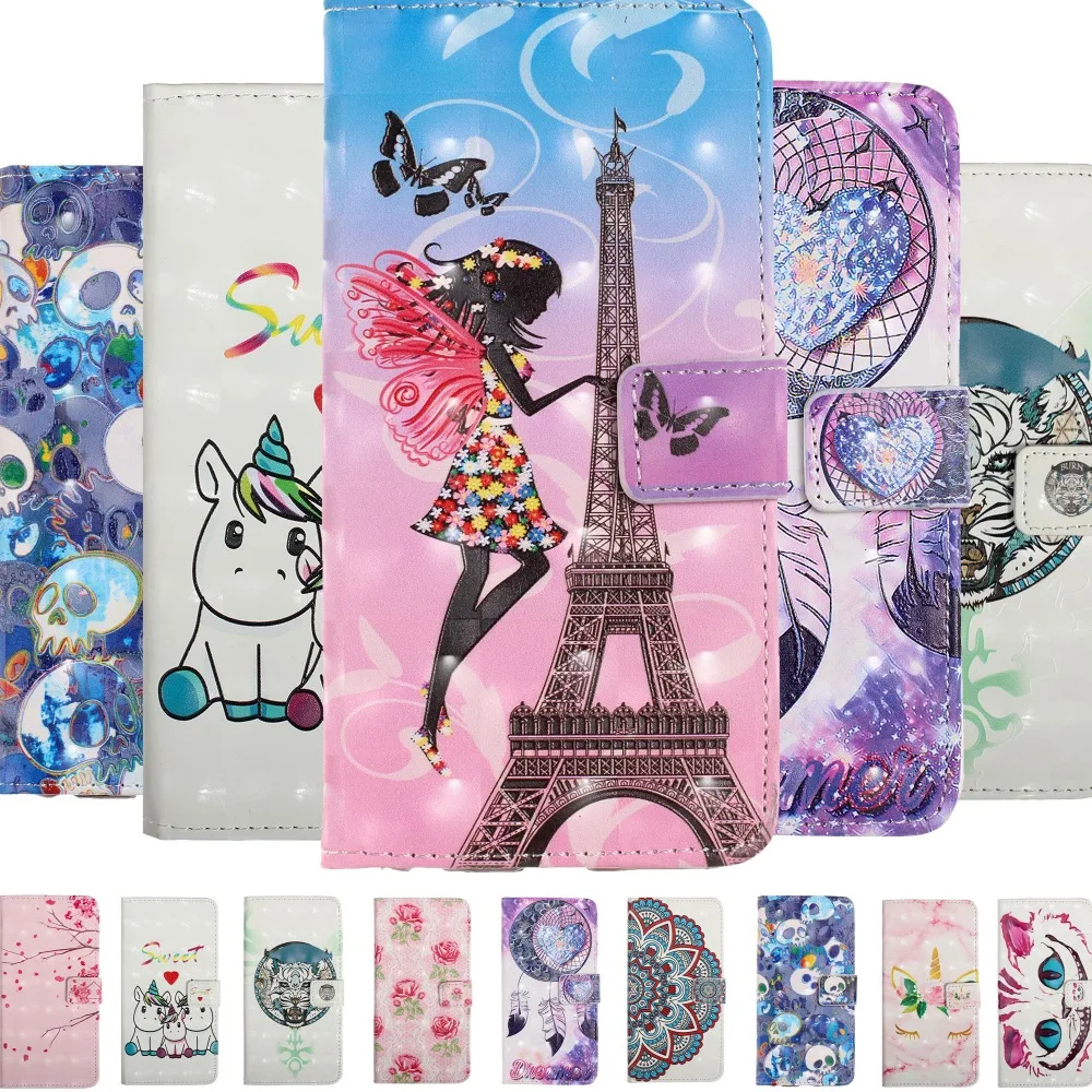 

Flip Case on sFor Samsung A50 A30 A70 A10 A20 A40 M10 M20 M30 J310 J510 J330 J530 cover 3D painted wallet Leather Phone cases