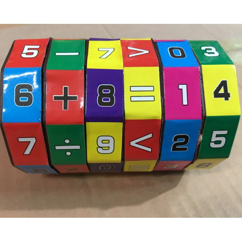 Creative Mathematics Math Teaching Puzzles Cube Kids Educationa Toys for Children Teaching Aid