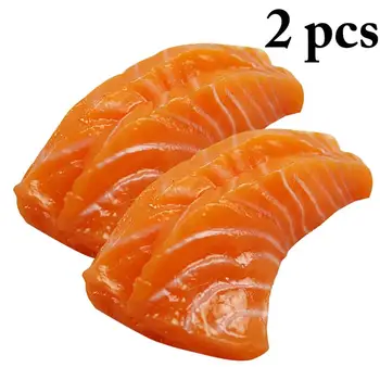 

New 2pcs Artificial Food Creative Realistic PVC Material Simulation Sushi Fake Food Model Photography props Decor