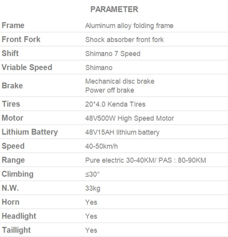 Cheap Inch Bicycle 15ah Frise Of 48 V Lithium Battery 500 W Engine Rear Wheel Speed 40 Km / H Maximum Range Of 50 - 60 Km - Fat Snow 31