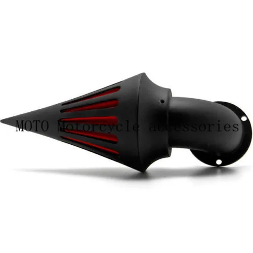 Black/Chrome Rough Motorcycle Spike Air Cleaner Intake Filter For Harley Fat Boy Wide/Road/Super Electra Glide Rocker Softail Black/Chrome Rough Motorcycle Spike Air Cleaner Intake Filter For Harley Fat Boy Wide/Road/Super Electra Glide Rocker Softail