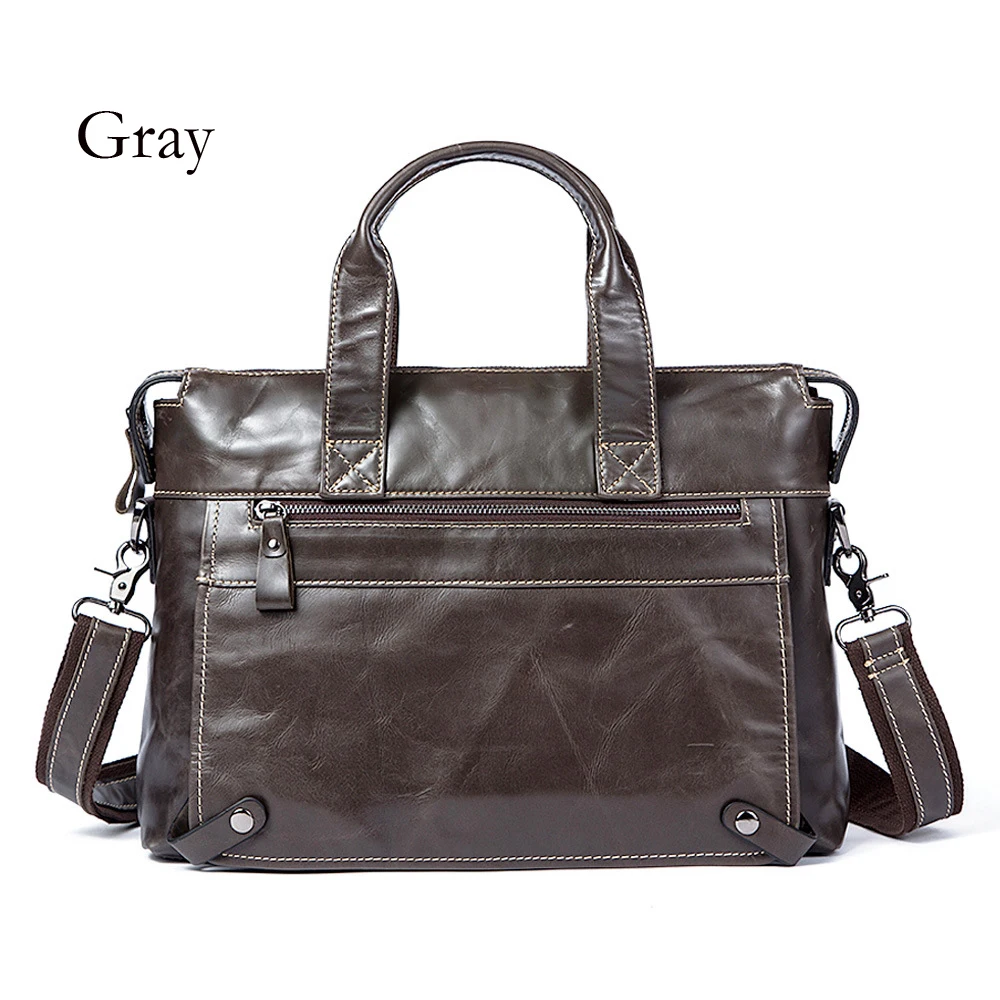 QiangHao натуральная кожа Мужская брендовая Высококачественная мужская деловая сумка два цвета натуральная мягкая кожа мужская сумка для ноутбука