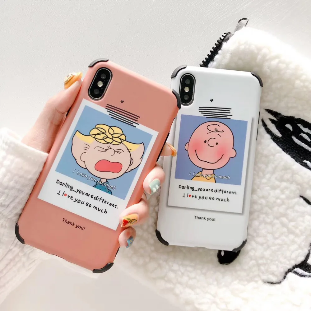 

maosenguoji funny cute cartoon dog Charlie fashion Drop-proof Mobile Phone Case for iphone 6 6s 7 8 plus X 10 XR XS MAX cover