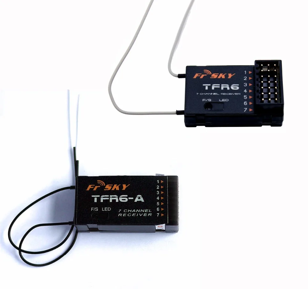 FrSky TFR6/TFR6-A 7ch 2 4G приемник совместим с Futaba FASST TF модулем | Игрушки и хобби