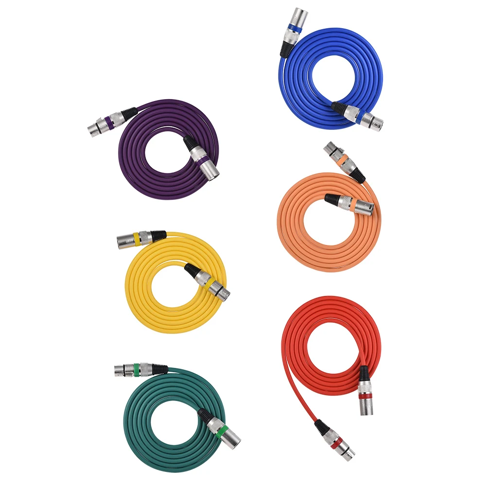 Ammoon 2 m/6.6ft XLR кабель для мужчин женский кабель шнур прямые штекеры для микрофонный микшер Усилитель громкоговорителя эквалайзер