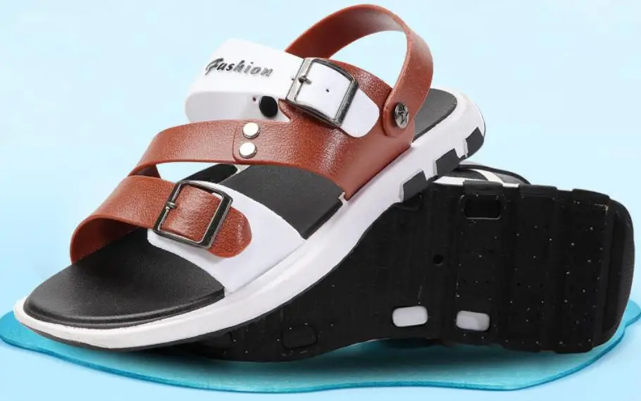 

Hot Sale Free Shipping Summer Casual Sandals Men Beach Shoes Solid Color Outdoor Non-Slip Sandals 005