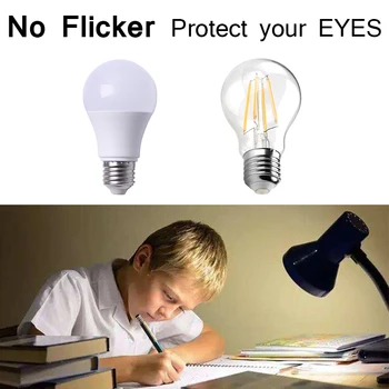 

LED Bulb E27 LED lamp E14 NO Flicker 110V/220V Constant Current 4W 5W 6W 7W 8W 9W 12W 15W 18W Real Power LED Chandelier lighting