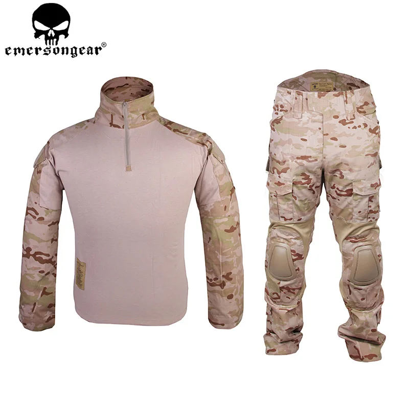 EMERSONGEAR Gen2 армейский костюм тактическая рубашка брюки с наколенниками