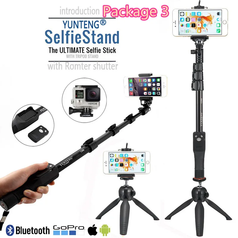

Remote Shutter Extend Bluetooth ORIGINAL YUNTENG Selfie Stick 50" Monopod For Samsung S8 Note Plus/For Sony Z3 Z5 XP SLR Camera