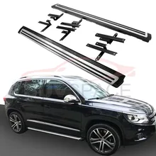 Алюминий подходит для Volkswagen Tiguan 2010 2011 2012 2013 шаг в сторону подножка nerf бар автомобильные аксессуары