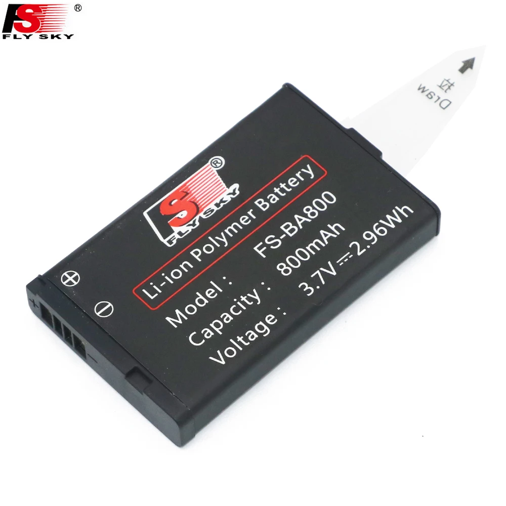 

FLYSKY RC Model FS-B800 3.7 800mAh RC Hobby Transmitter Battery FS-BA800 For FS-GT3C FS-GT2B RC Controller Transmitter