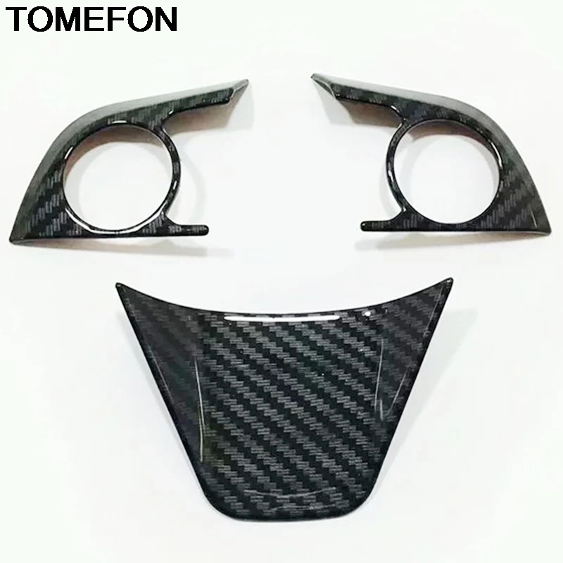 TOMEFON для Toyota Camry XV70 2017 2018 2019 отделка Руля рамы формование аксессуары интерьера