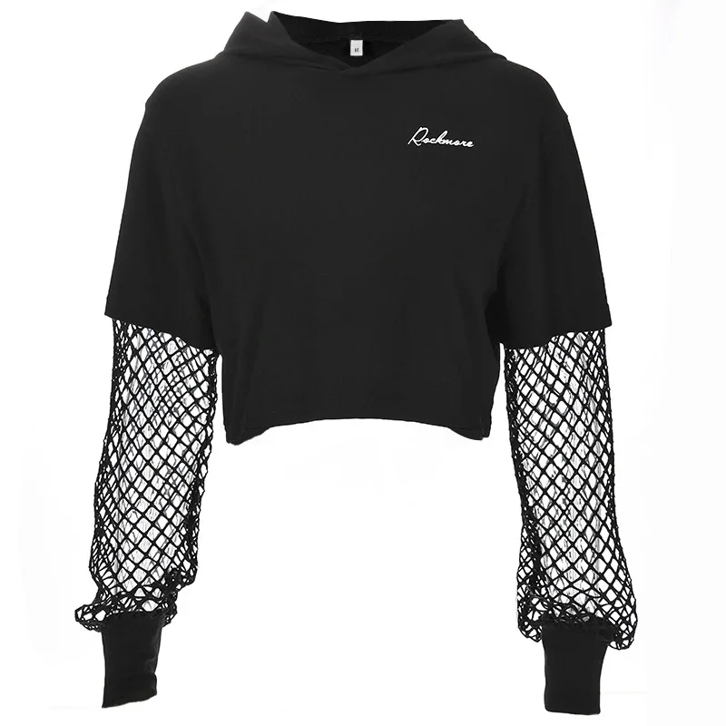 

Sexy Sweatshirt Female Fashion Cropped Short Black Casual Jersey Crop Top For Hoodies For Women And Gails Summer Clothing 2018