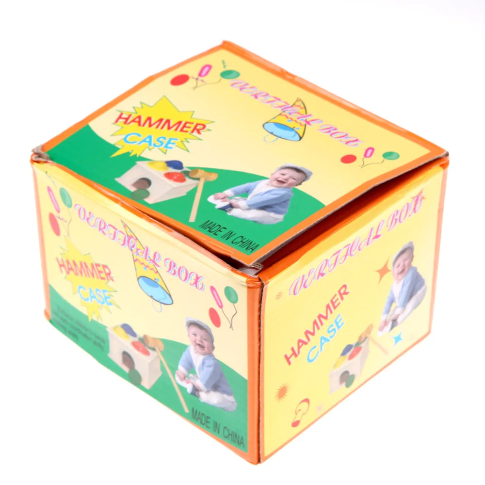 Деревянный молоточек с шариками коробка молоток детей для раннего развития игрушки бренд