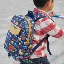Aresland New Printing Canvas Backpack Rucksack Kindergarten School Student Bag for Boys Girls Kids Children Toddlers