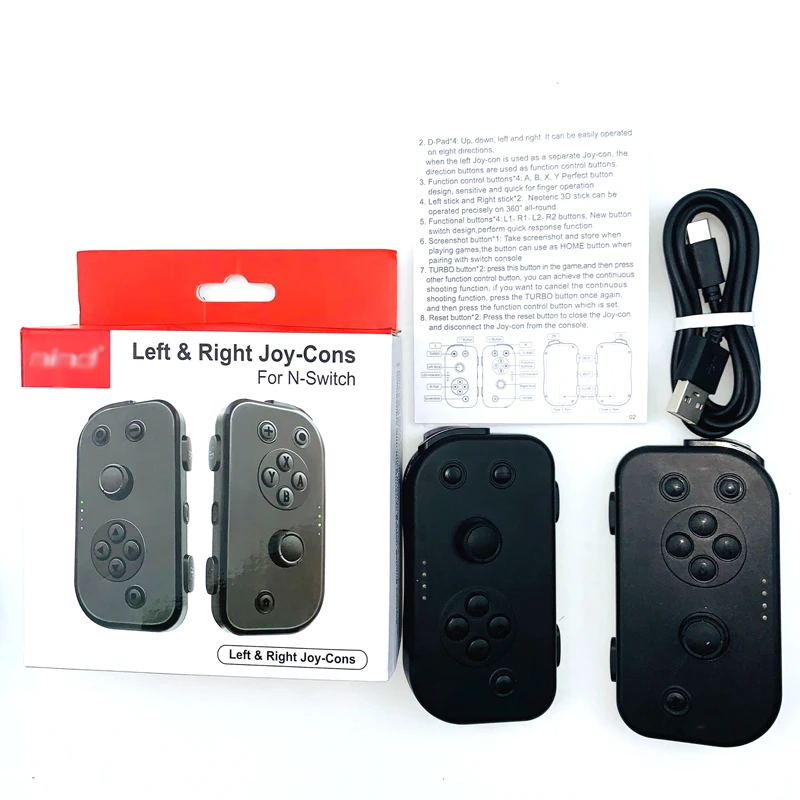 

Wireless Bluetooth 8M TURBO Left & Right Joy-con Game Controller Gamepad For Nintend Switch NS Joycon Game Playing Signal stable