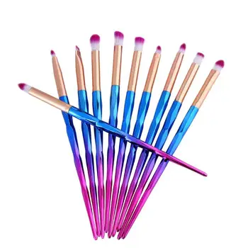 

Professional 10Pcs Diamond Makeup Brush Set Powder Foundation Eyeshadow Cosmetic Brushes 2U0516