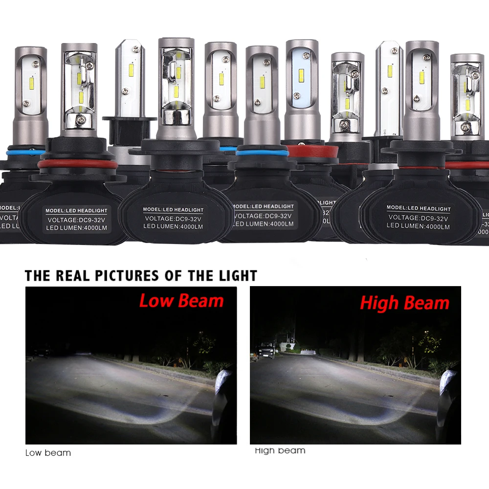 H7 Led H4 H11 H1 H3 9005 9006 Car LED Headlight Auto fog Lamp 50W 8000LM Automobile Bulb Chips CSP 6500K Car lighting Light 1Set H7 Led H4 H11 H1 H3 9005 9006 Car LED Headlight Auto fog Lamp 50W 8000LM Automobile Bulb Chips CSP 6500K Car lighting Light 1Set