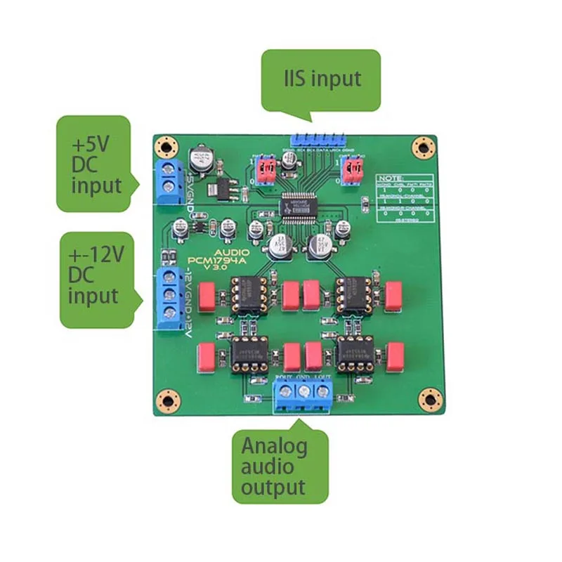 PCM1794 модуль HiFi DAC декодер модуль 192k 24 бит IIS PCM1794 ЦАП Плата F3-012