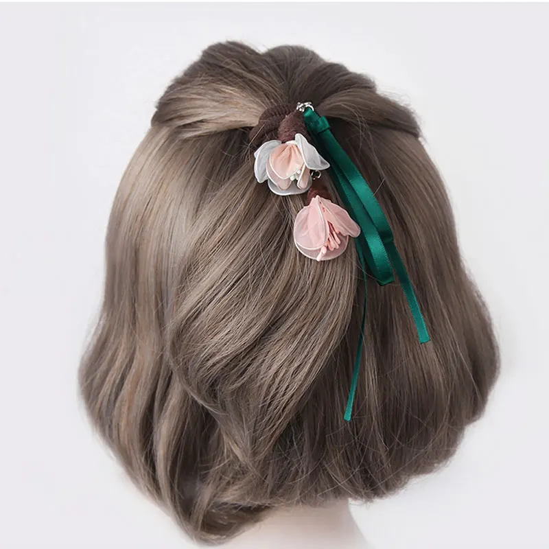 

M MISM New Arrival Flower Elastic Hair Bands Perfect Quality Floral Hair Accessories for Women Lovely Scrunchy Rubber Band