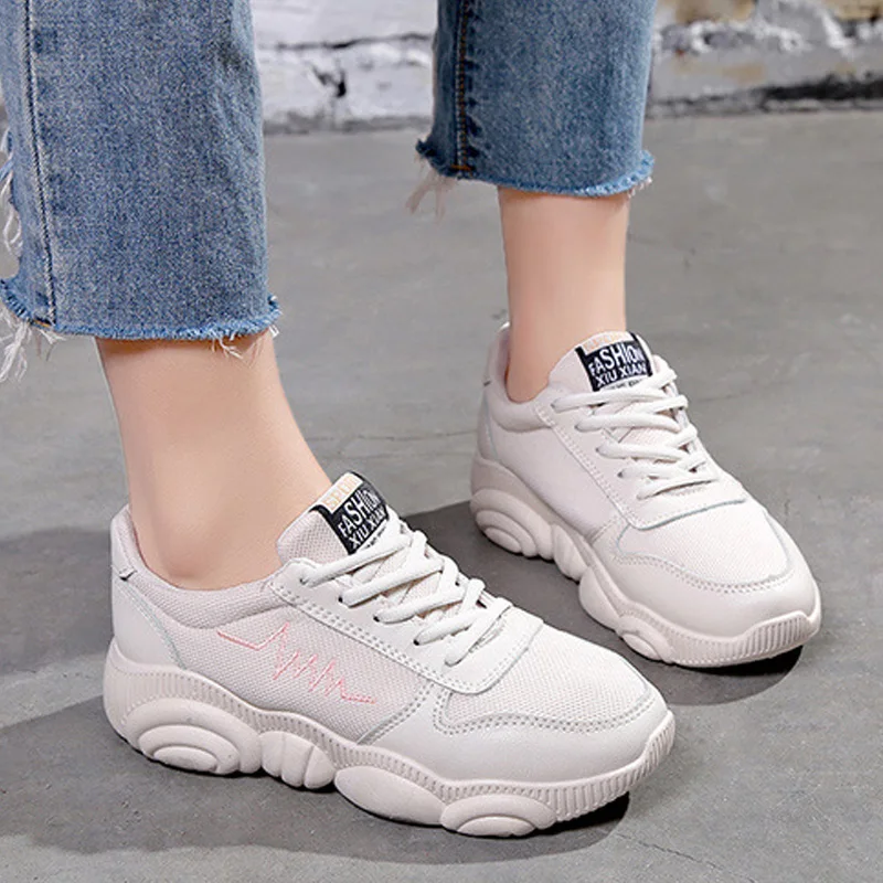 

Women Vulcanize Shoes Cute Bear Women Sneakers Women Shoes Women Flats Sneakers Shoes White Sneakers Breathable Mesh Footwear