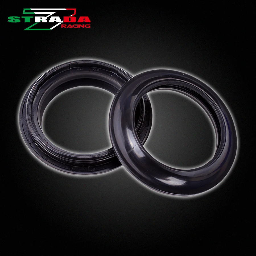 

Motorcycle 43x55x11 43 55 11 Front Fork Damper Shock Absorber Dust Seal ring Oil Seal Cover Dust Cap Cover For Size is 43*55*11