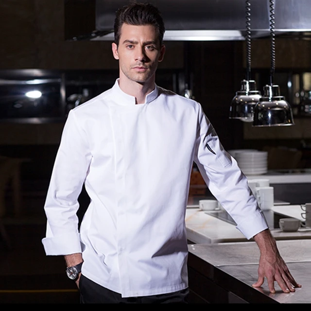 Food service long sleeve professional head chef uniform restaurant