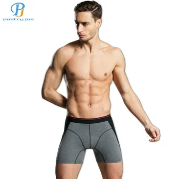 

New Men's Fashion Boxer U Convex Men's Underwear Pants Legs Lengthened Wear Cotton Shorts Underwear Factory Wholesale