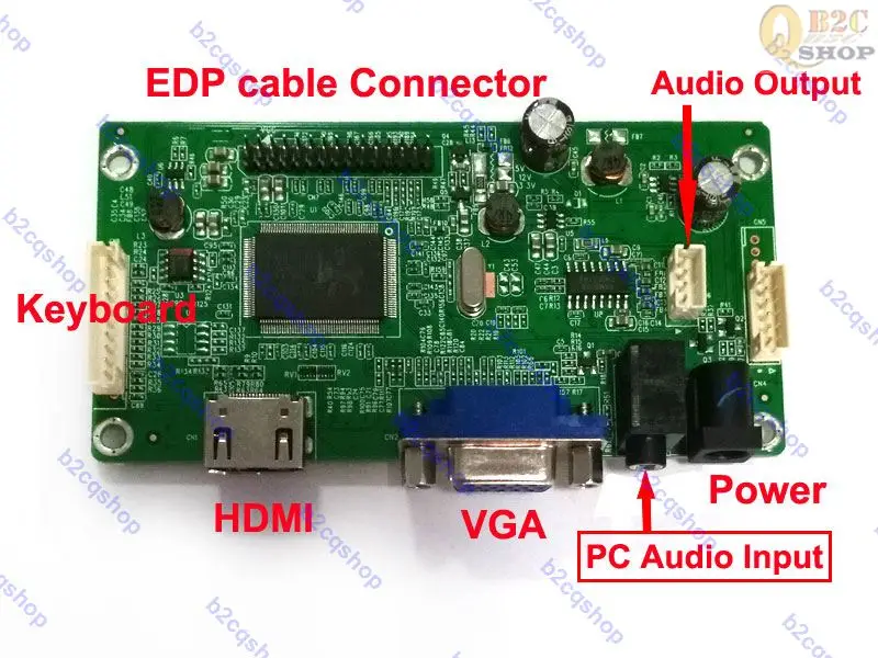 HDMI VGA ЖК-контроллер плата монитор EDP светодиодный драйвер комплект для N156BGE-E42 1366X768