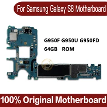 Оригинальная разблокированная материнская плата для samsung Galaxy S8 G950U G950F G950FD 64 Гб материнская плата для samsung Galaxy S8 материнская плата