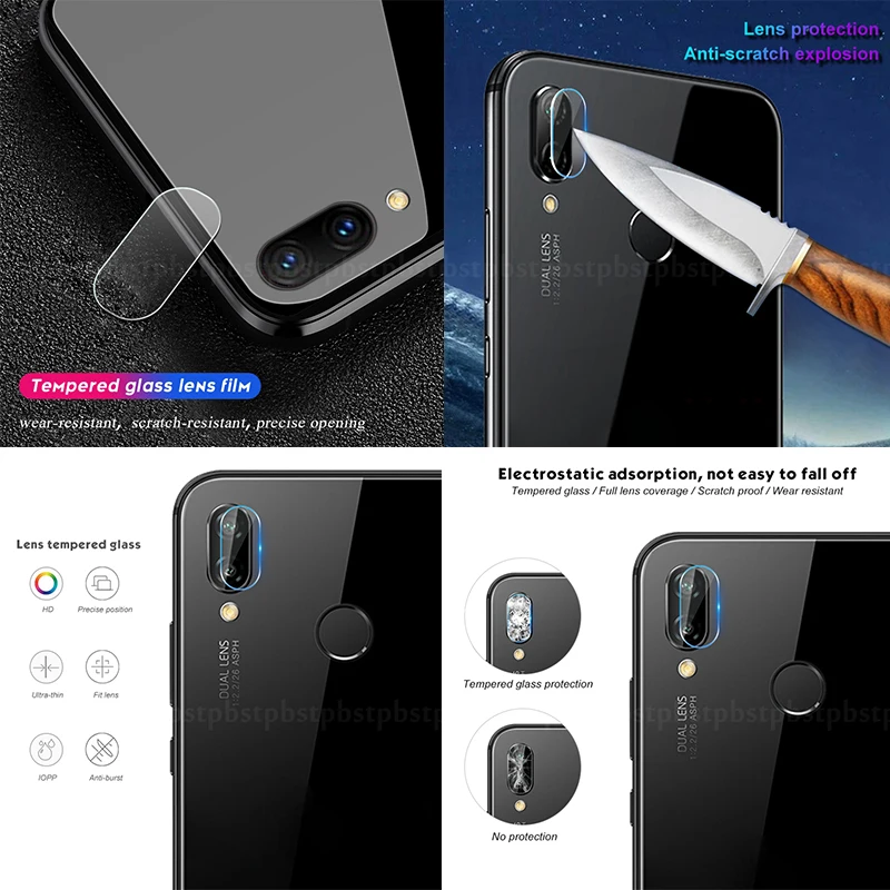 

2PCS Soft Screen Protector Tempered Glass Back Film For Huawei P30 Lite P30 Pro P20 Lite Camera Lens Glass Film Ultra Thin Cover
