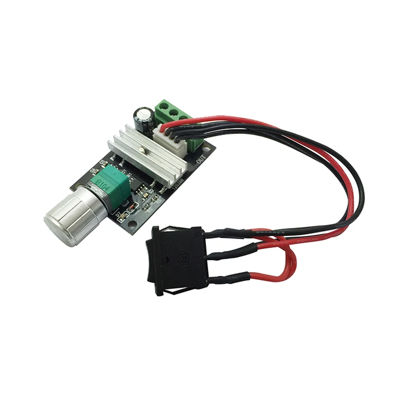 DC 6V 12V 24V 28VDC 3A 80W ШИМ регулятор скорости двигателя регулируемое управление