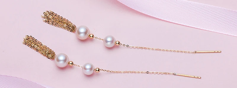 18k gold chain tassel earring (4)