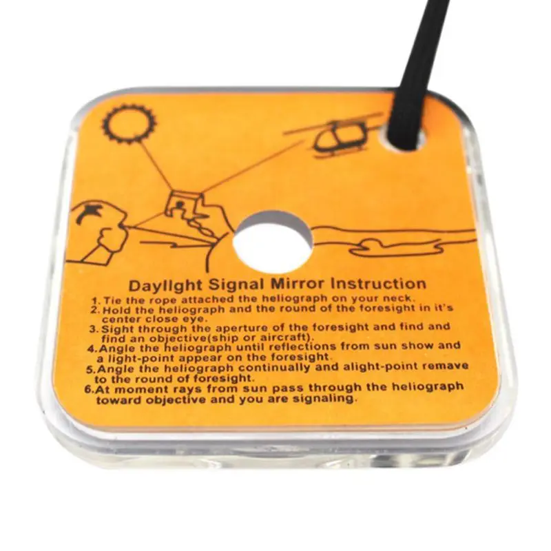 Outdoor Camping Equipment Survival Mirror Practical