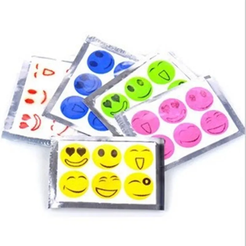 

10bag Potent insect repellent smiley stickers safe natural essential oils mosquito Repeller control for camping hiking outdoor