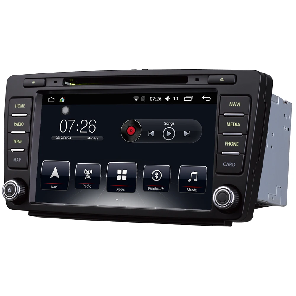 

8" Android 7.1 Car DVD Player 2 Din Bluetooth WiFi Car Radio GPS Navigation for Skoda Octavia 2007-2014 Skoda Yeti 2013-2016