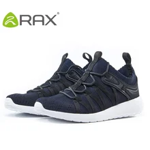 Rax кроссовки для мужчин, светильник, сетка, дышащая мужская спортивная обувь, для бега, на шнуровке, для бега, уличные кроссовки, B2813W