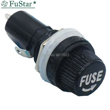 

5Pcs 6X30 Fuseholders 6X30 Insurance Tube socket Fuse Holder for 6*30 insurance Panel Mount Fuse Holder 6x30mm Hot New