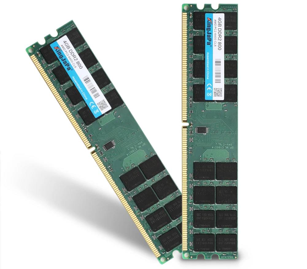 Kingjapa DDR2 4 ГБ ОЗУ 800 МГц PC2-6400 Настольный ПК Память DIMM ram для системы AMD Высокая совместимость 240 контактов