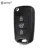 KEYYOU Flip Folding Remote Auto Car Key Shell Для Kia Rio 3 Picanto Ceed Cerato Sportage K2 K3 K5 Soul Для Hyundai Key Case