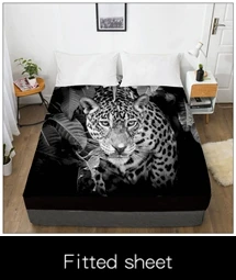 3D принт пододеяльник индивидуальный дизайн, одеяло/одеяло чехол queen/King, постельные принадлежности 220x240, постельное белье животных белый леопард