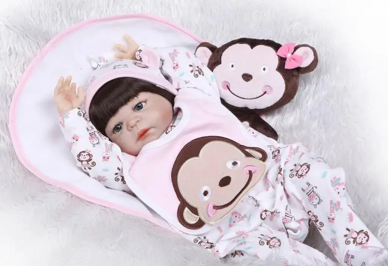 22 дюйма Reborn куклы детские игрушки Милая принцесса DIY куклы мальчик и девочка Brinquedos Новогодние рождественские день рождения подарки Детские игрушки